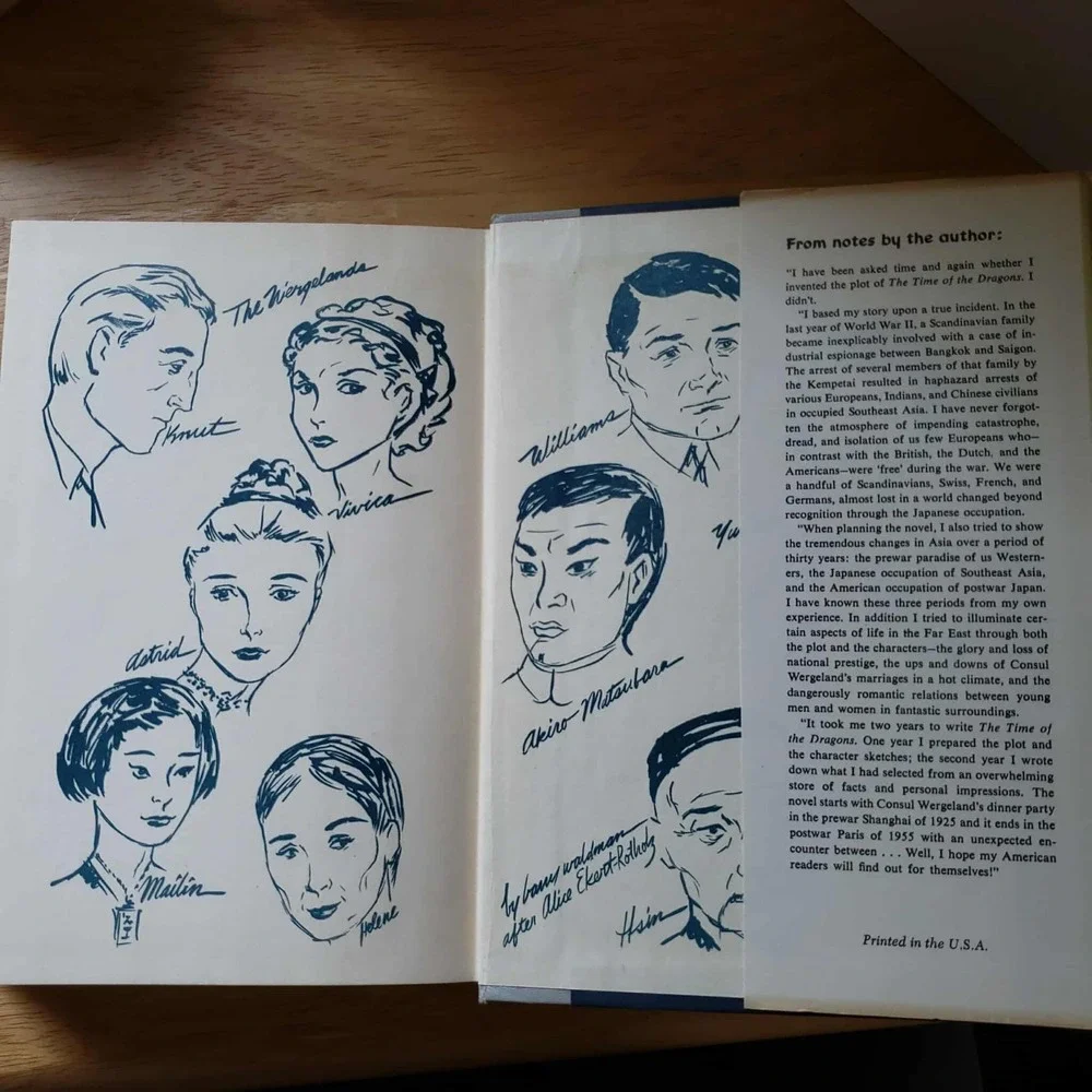 The Time of the Dragons by Alice‎ Ekert-Rotholz 1958 1st Edition HC DJ